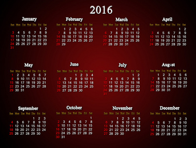 波尔多红酒日历为 2016年美国变形的