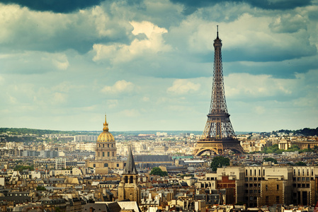 查看上埃菲尔铁塔，巴黎，法国