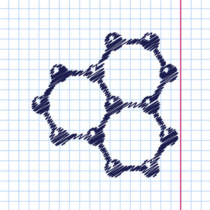 平的石墨烯图标照片