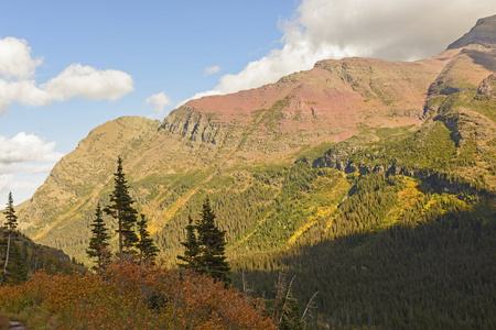 傍晚在山