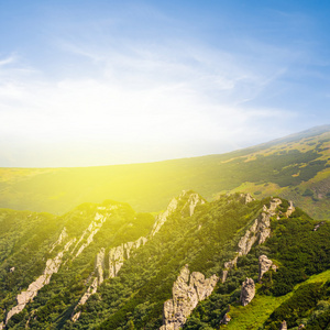 山山脊现场