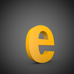 小写字母黄色字母 E