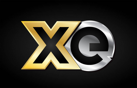 黄金白银信联合标志图标字母设计