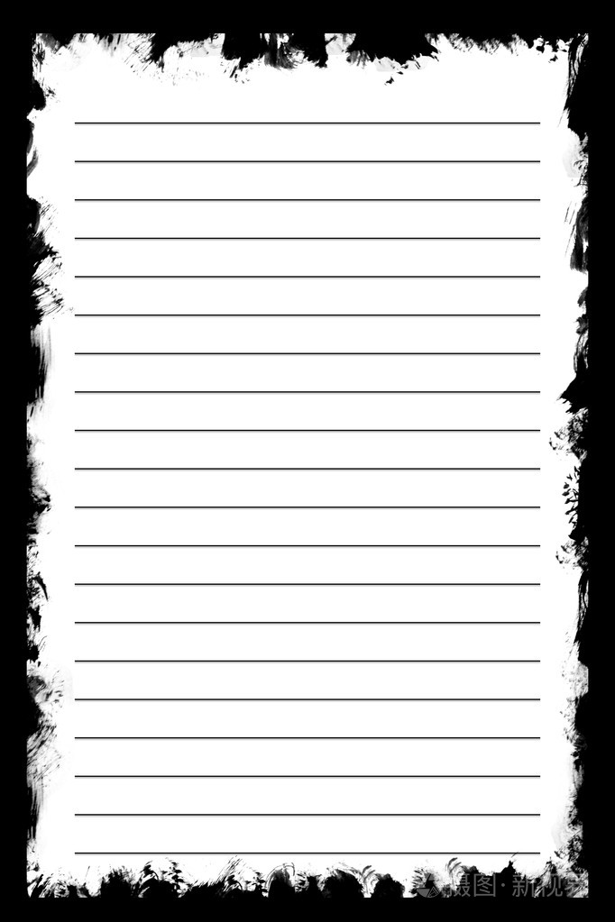 白色纹理笔记本纸黑色背景