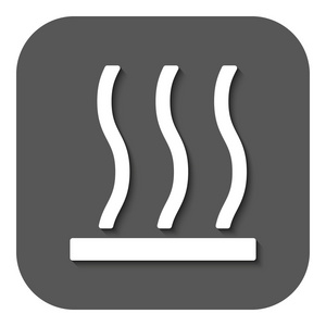 热表面图标.激烈的符号.单位照片