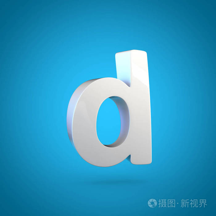 橙色的小写字母 D