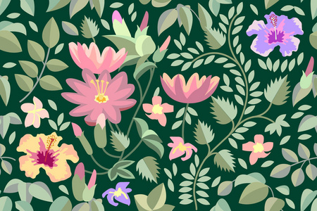 维多利亚时代的风格花卉边框
