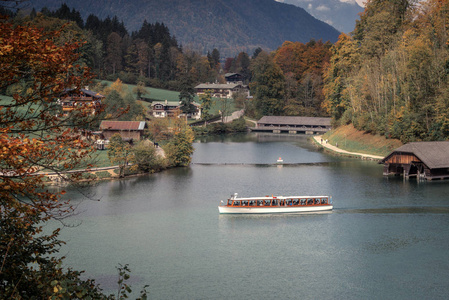 客船上附近贝 Koenigssee