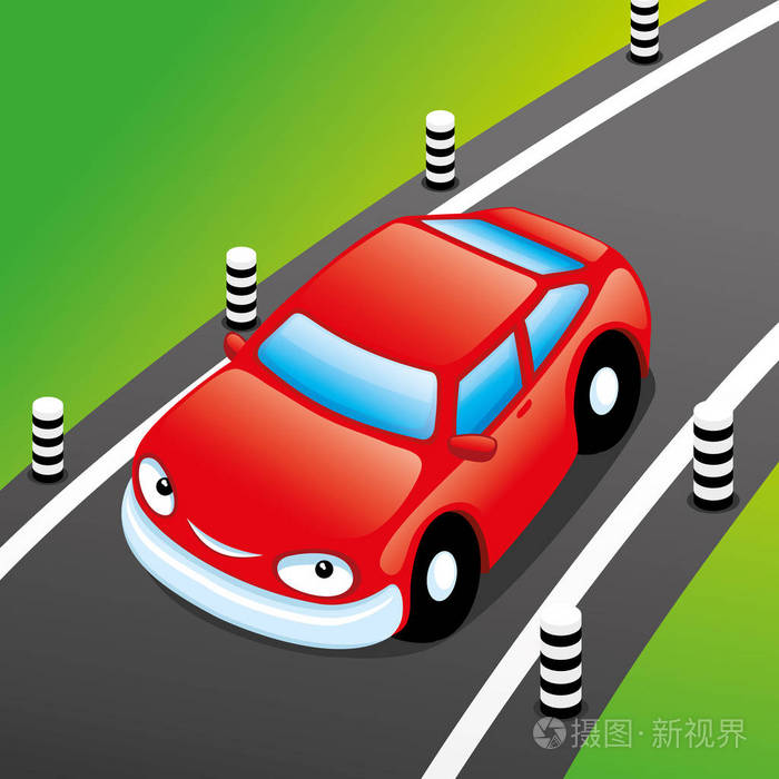 红车的道路上