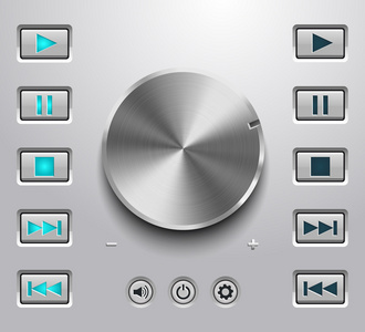 金属音量按钮和设置音量按钮