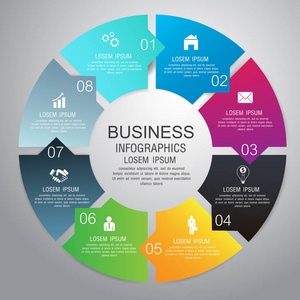 矢量圆图业务模板设计。可以使用