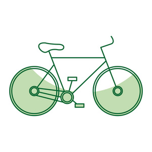 自行车车孤立的图标
