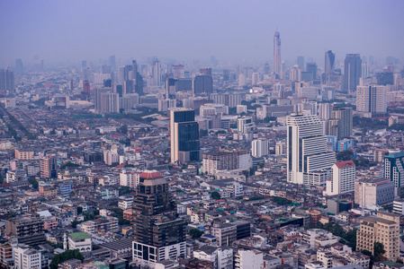 曼谷天际线全景