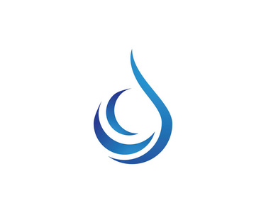 水滴 logo 模板矢量插图设计照片