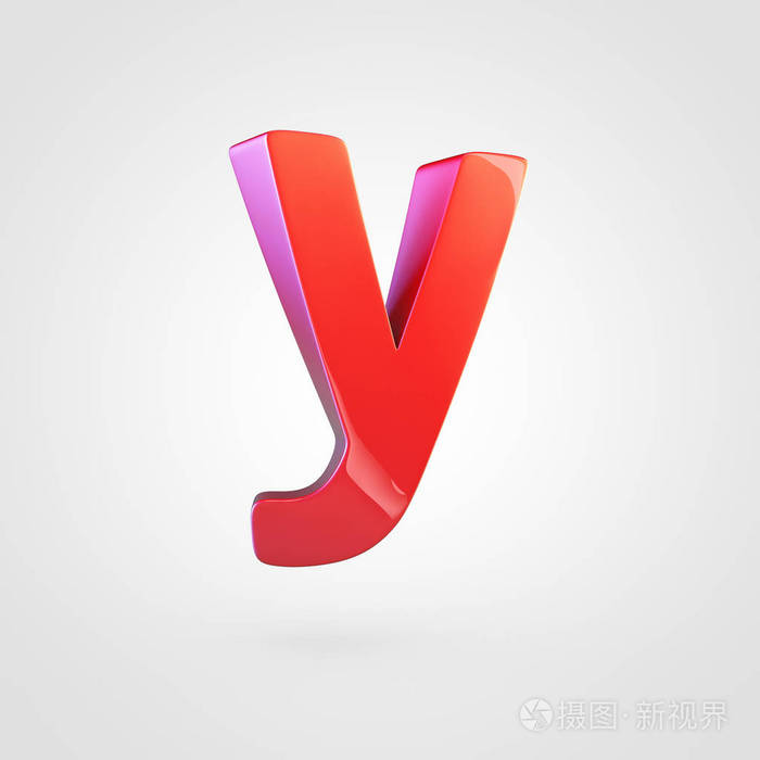 红色小写字母y