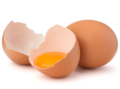 在蛋壳半蛋和蛋