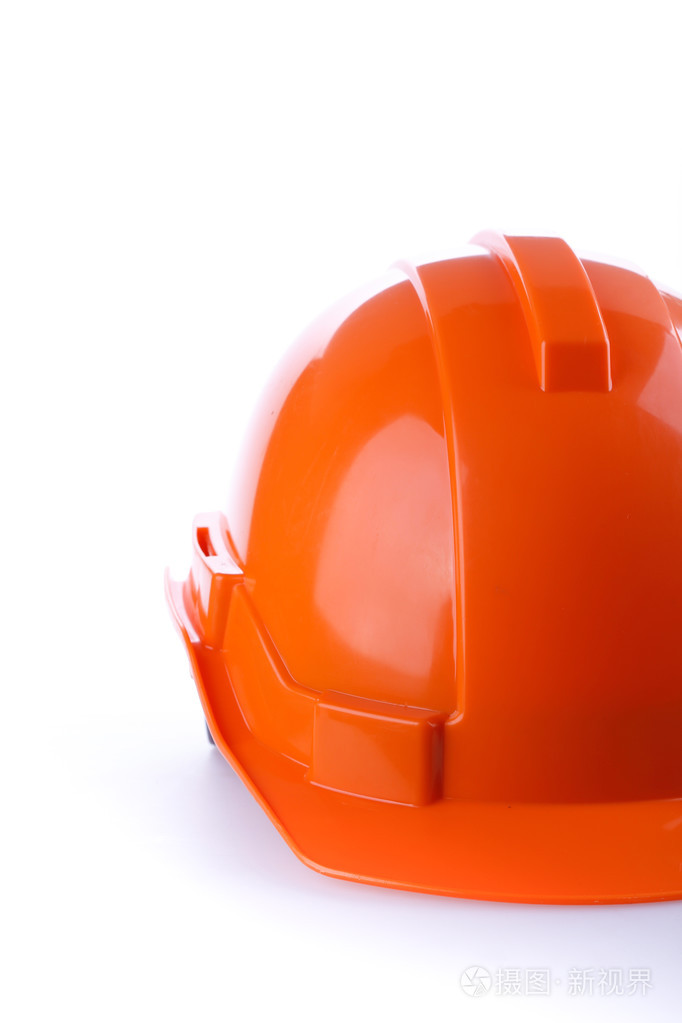 橙色安全头盔安全帽,工具保护工人的危险