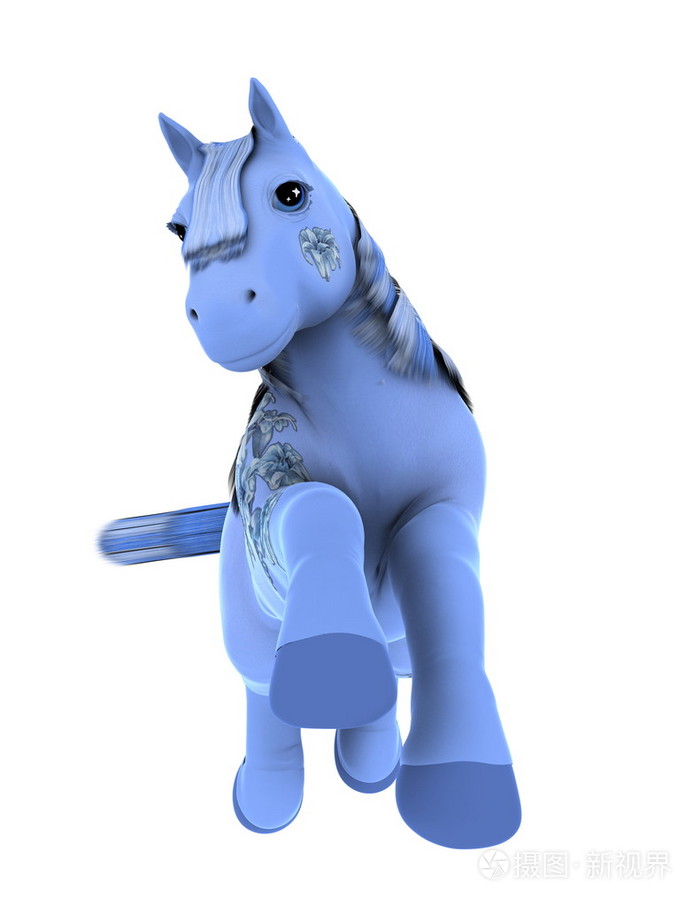 3dcgrenderingof一匹马