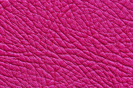 红色皮革表面粉红色皮革纹理或背景照片