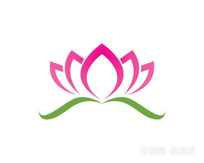 矢量-健身, spa, 瑜伽莲花花签收.矢量图插画-正版商用图片0dab01-摄