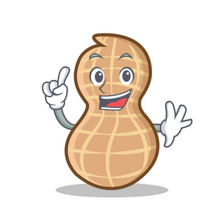 可爱的猴子背着花生图片