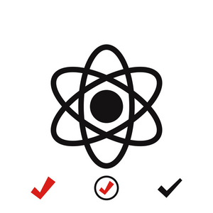 抽象物理科学模型图标