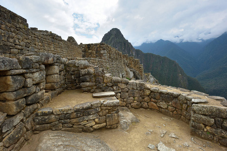 马丘比丘，秘鲁的村庄的废墟