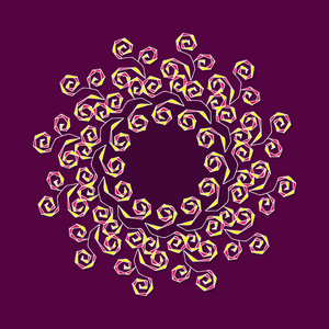 手拉的 zentangle矢量图