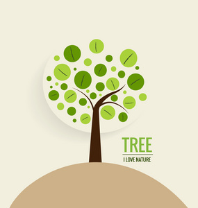 生态概念与树背景