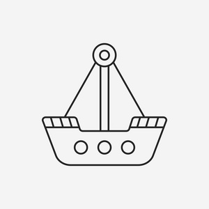 海盗船图标图片-海盗船图标素材-海盗船图标插画-摄图新视界