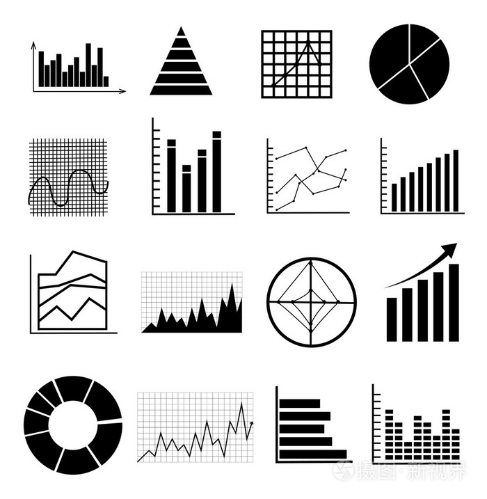 分析图图表图标集