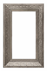 框架为绘画 镜子或白色背景上的照片