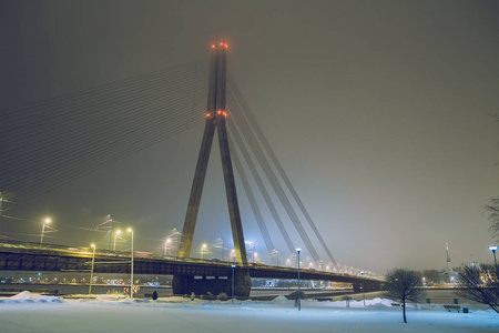拉脱维亚 里加 老市中心 桥梁和建筑。2010