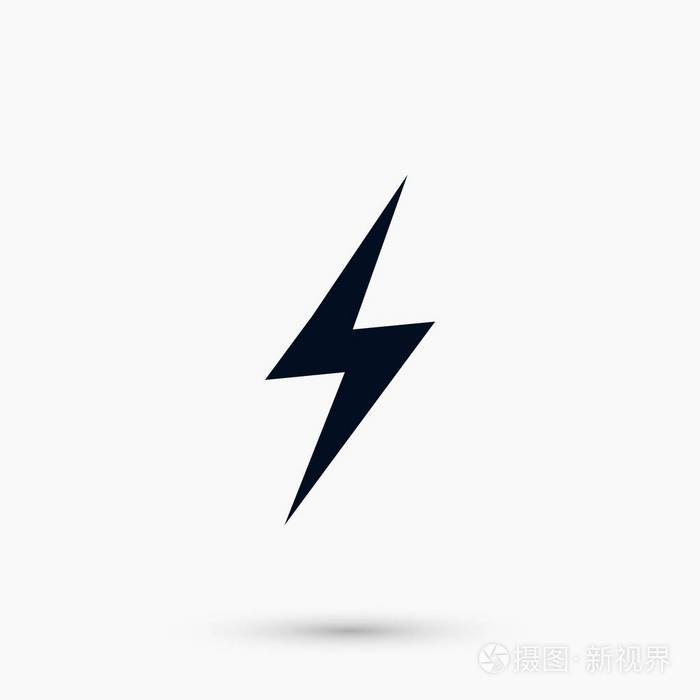 闪电图标矢量插画-正版商用图片0dbq9x-摄图新视界