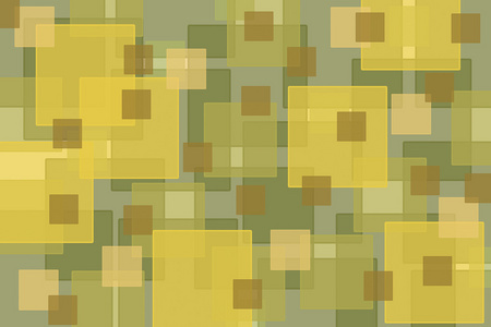 抽象的黄色多维数据集