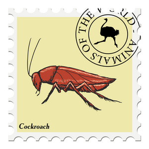 与蟑螂邮票