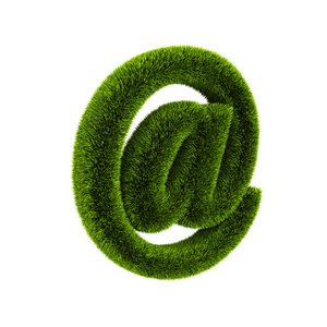 电子邮件符号覆盖草