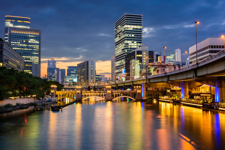 大阪城市景观