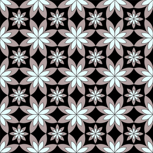 无缝的俄罗斯 pattern.orient 设计。矢量图