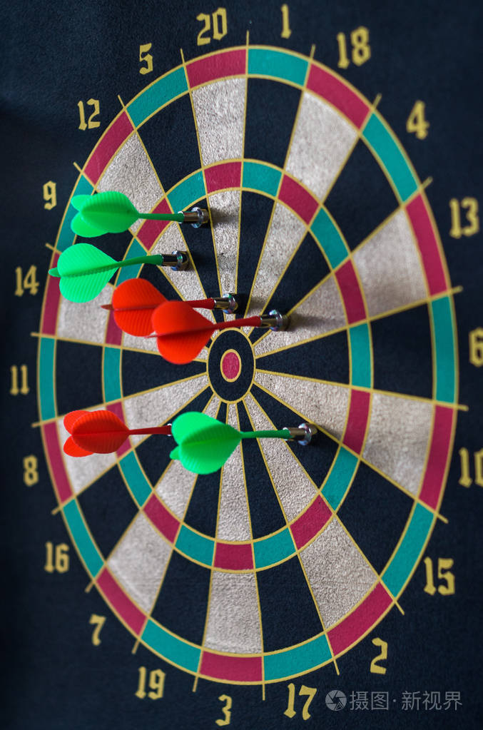 所有在目标飞镖游戏