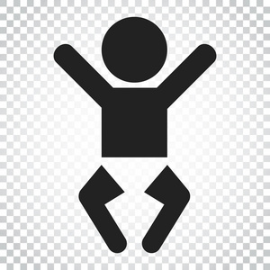 宝宝业务婴儿矢量图标.孩子平插图.业务概念简体照片