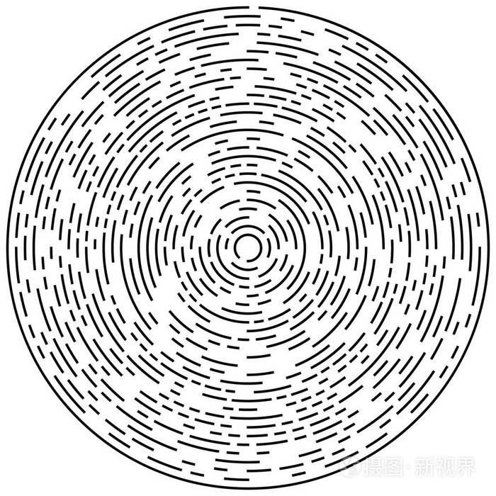 圆形的几何图案插画-正版商用图片0ddpb3-摄图新视界