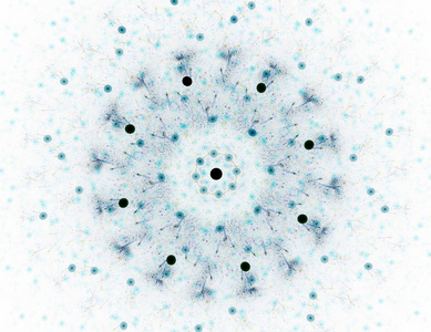 粒子的抽象形形式对主题的核物理科学和平面设计。神圣的几何未来派