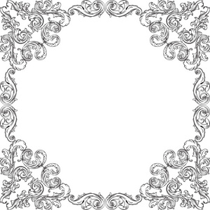 维多利亚时代的奢华艺术框架照片