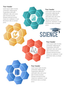 科技花宣传册模板科学概念图片