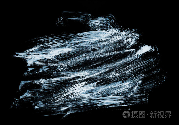 黑暗的抽象绘画,涂上丙烯酸涂料