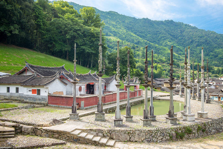 在中国福建土楼下村