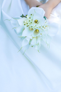 婚礼新娘手中的花束