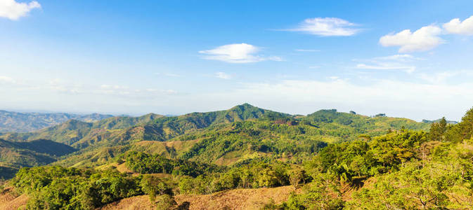 在内部的 Azuero 半岛在巴拿马的典型景观