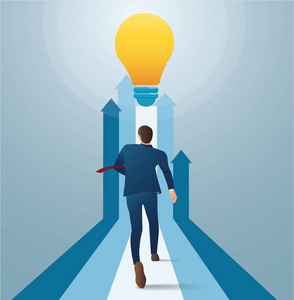 概念的创业生涯.创意概念矢量图照片